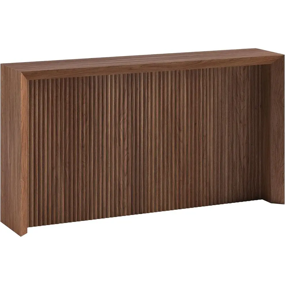 

Прямоугольный консольный столик из орехового дерева (56 дюймов) для гостиной, прихожей или офиса