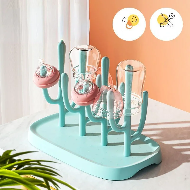 Baby Bottle Drying Rack Feeding Cup Cleaning Nipple and Accessory Storage Detachable Drying Cup Drying Rack