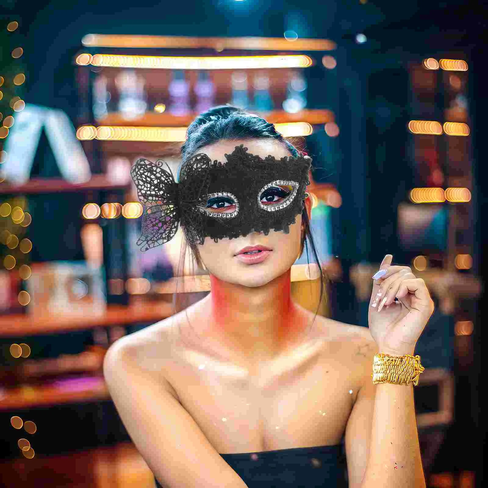 

Mask Party Handheld Fancy Dress Masks for Women Masquerade Adults Prom Cosplay Ball Costume Prop Halloween