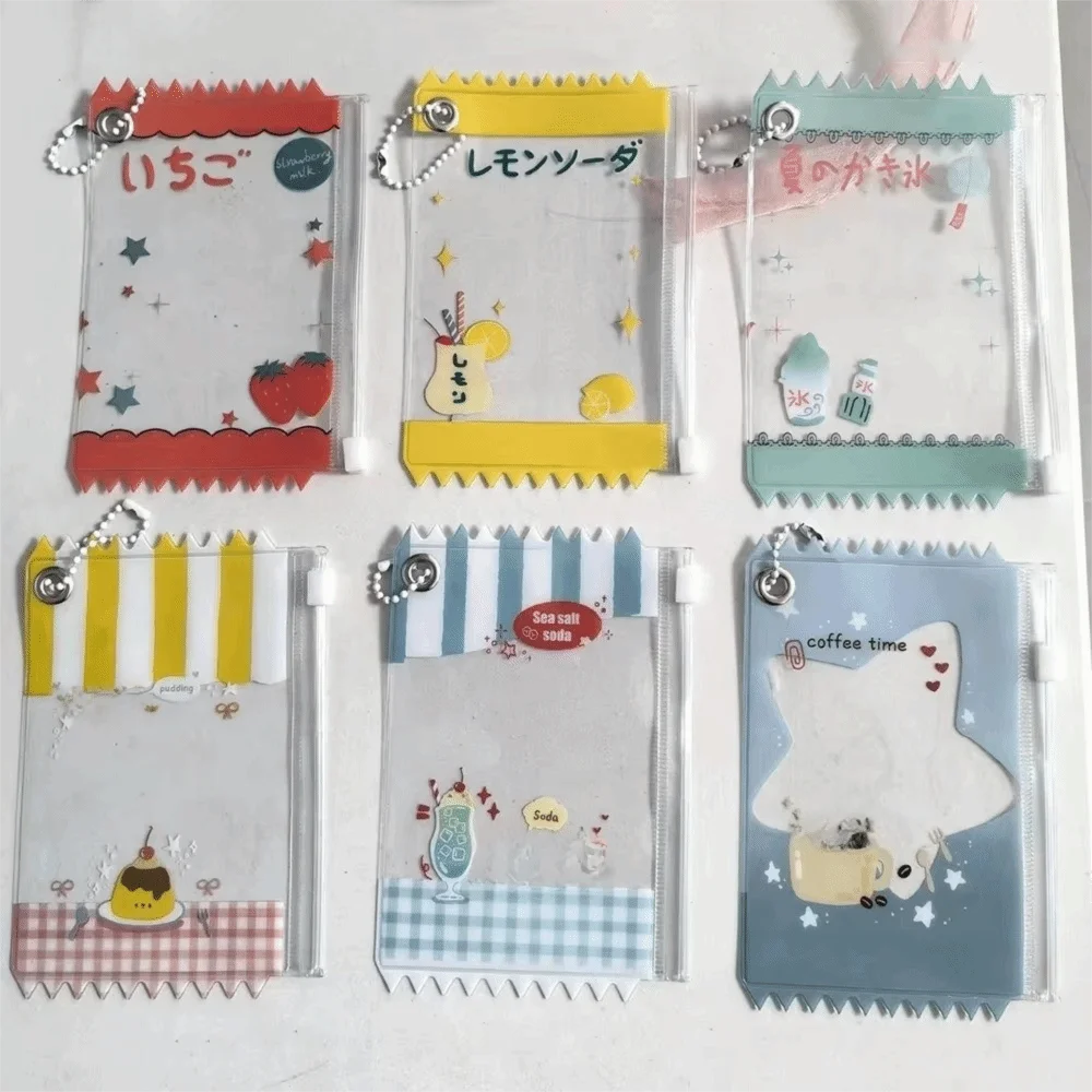 Photocard Display Transparent Candy Bag 3 Inch Korean Style Card Sleeves Japanese Style Card Protector Idol Photo Card
