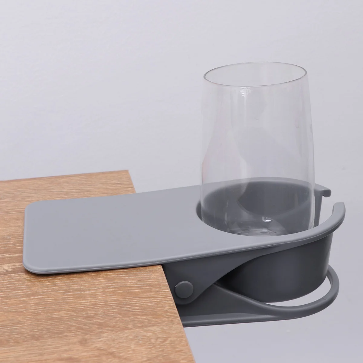 

Large Cup Holder Coffee Mug Saucer Clip Folding Hanging Table Bottle Stand Office