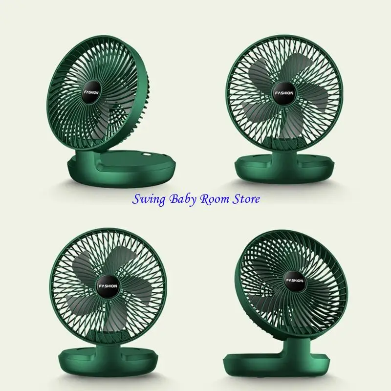 K1ad Home Office Bedroom Wireless Wareled Direculation Dirculation Air التبريد مروحة قابلة للطي قابلة للطي قابلة للطي