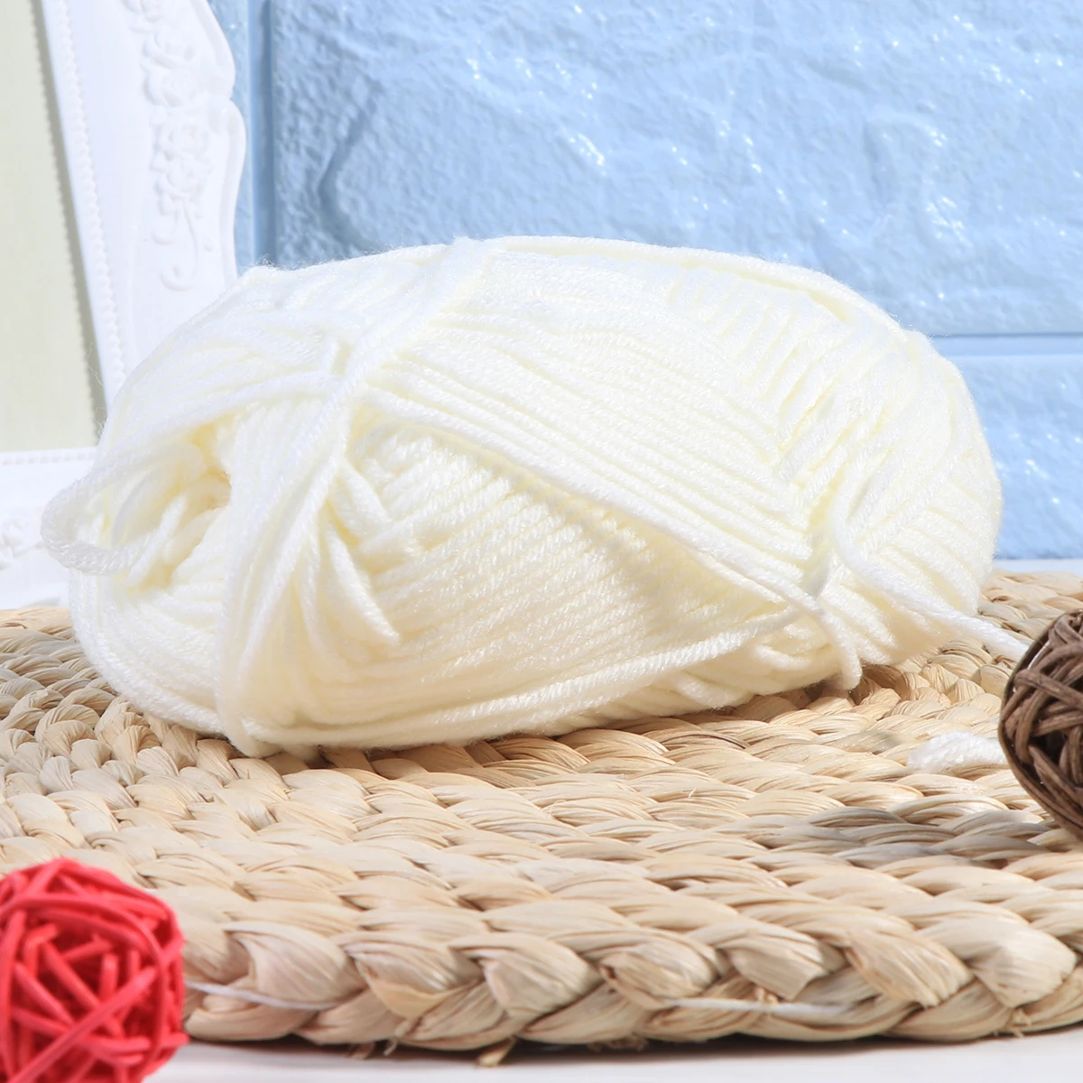 

50 G Milk Cotton Yarn Hand-woven for Crocheting Accessories Comfortable Chunky Weaving
