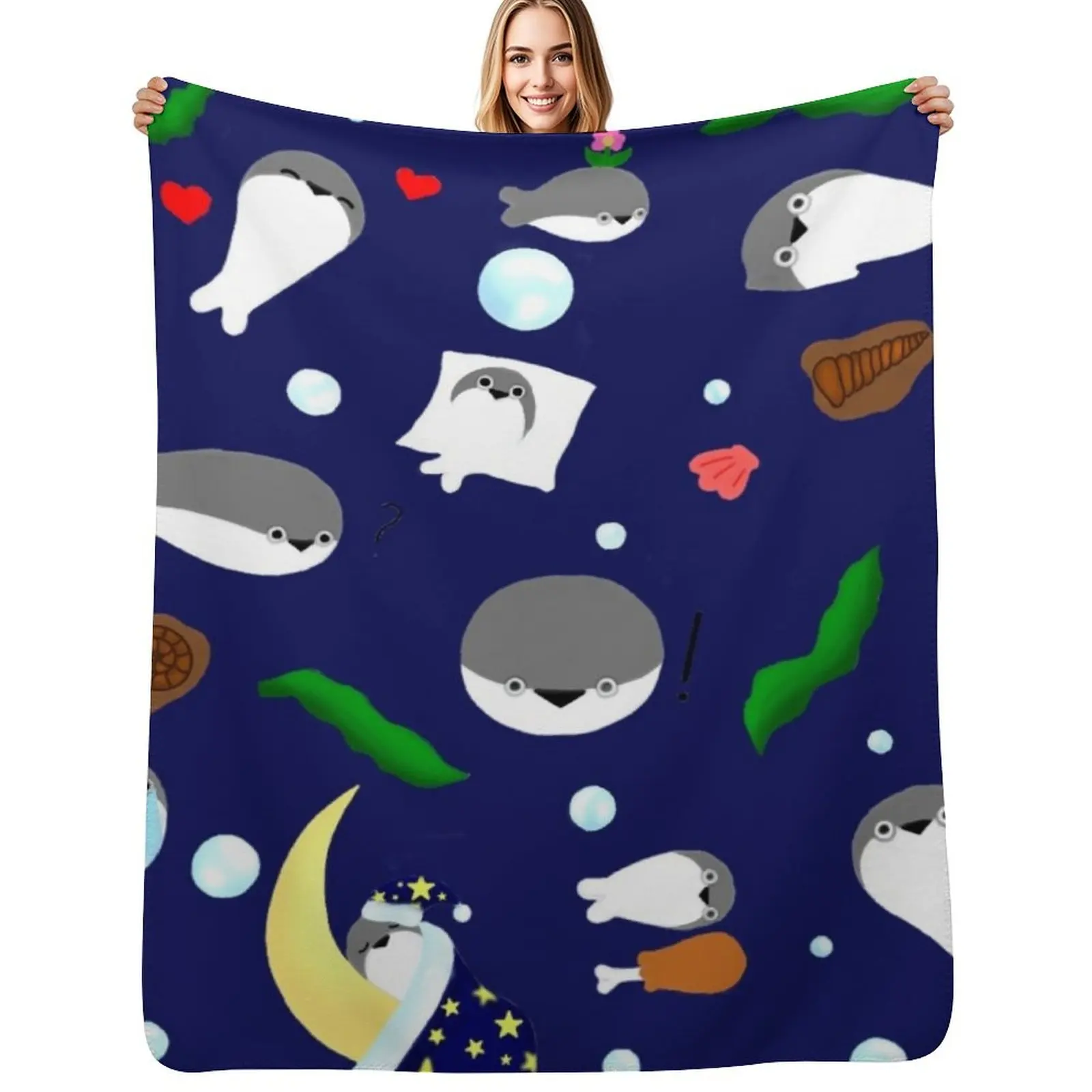 Sacabambaspis pattern Throw Blanket Machine Washable Soft Warm Blanket