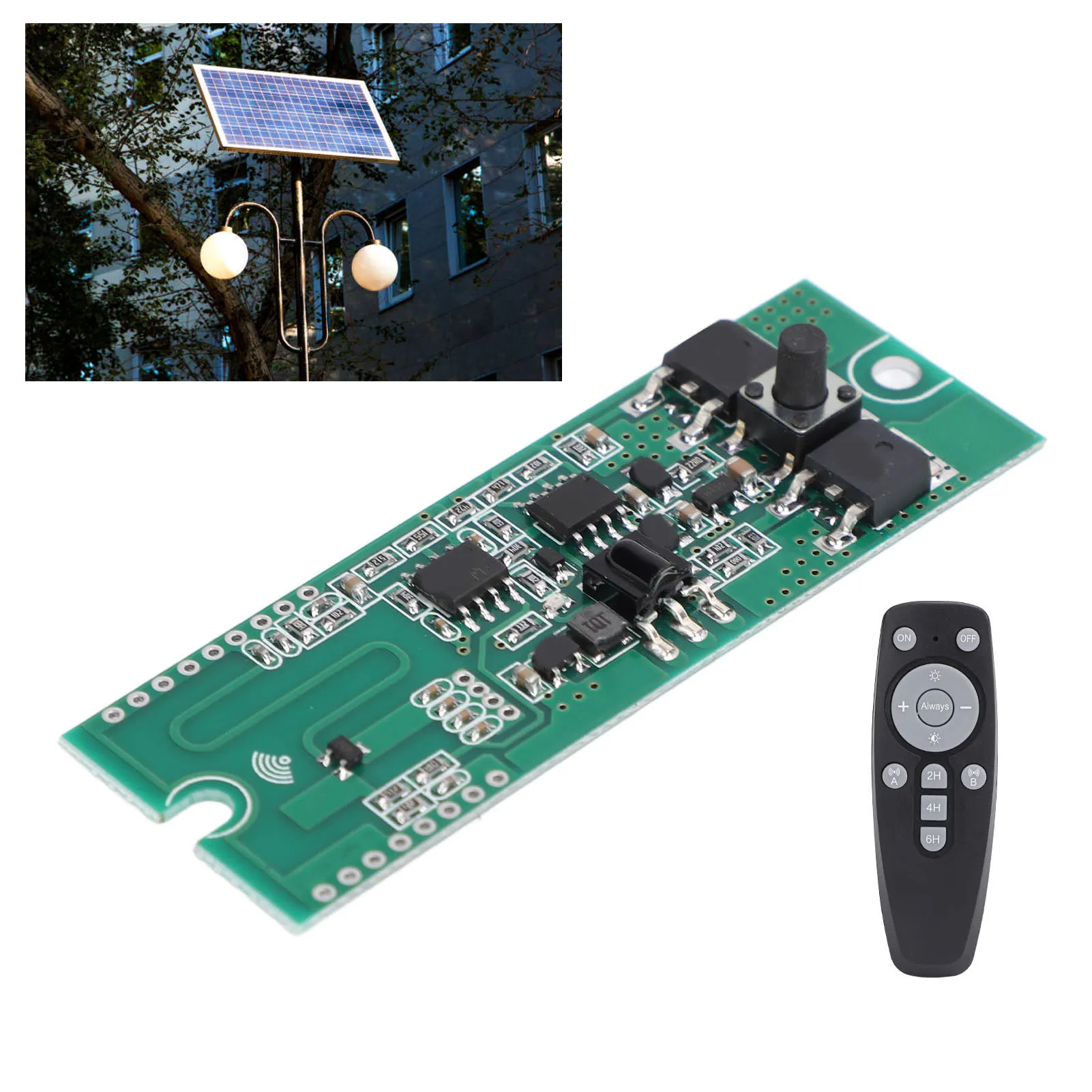 Solar Light Circuit Board Remote Control Solar Light Circuit Board Remote Controller Human Body Sensing LED Control Module
