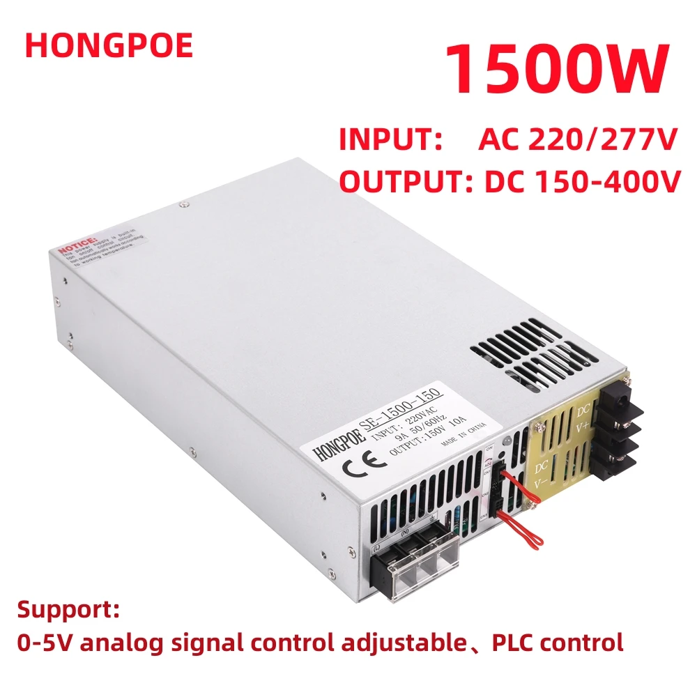 1500W 1800W Switching Power Supply AC 220V 150V  200V 250V 300V 350V 380V 400V DC Power Supply Source SMPS Uninterruptibl