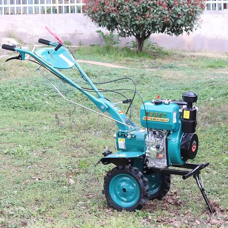 

High-power rotary tiller multi-function tiller weeding ditching loose soil plowing engine small diesel micro tiller