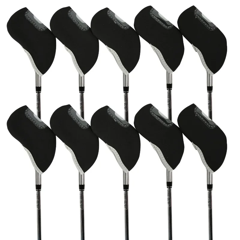 Golf Protective Case Golf Iron Headcovers No Number Visible Window Sleeve Cover Golf Club Head Covers Guard Club Head Covers