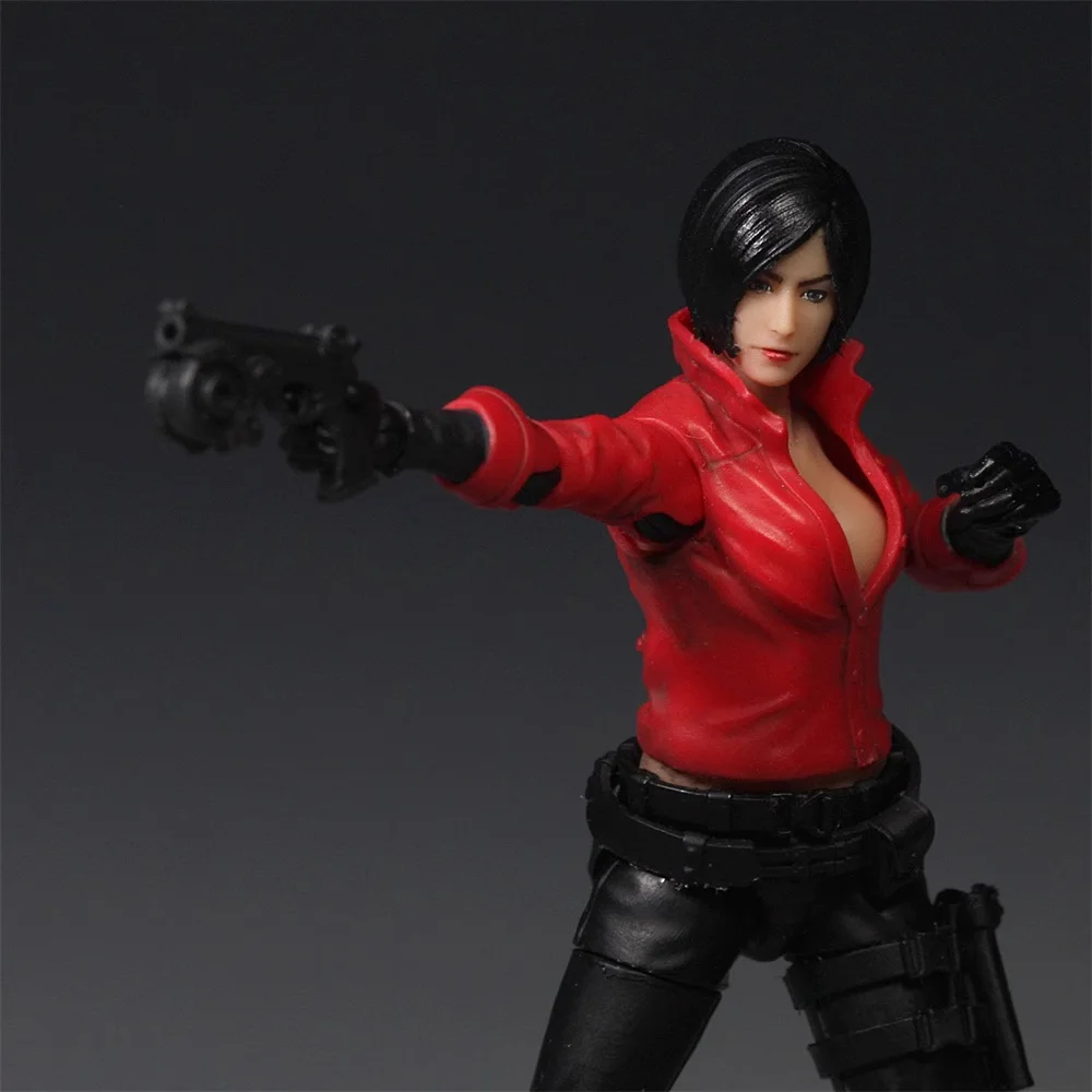 

1/18 Acid Rain Dark Source Female Ada Residents of the Evil Soldier Doll Full Set Moveable Action Figure about 3.75inch Doll