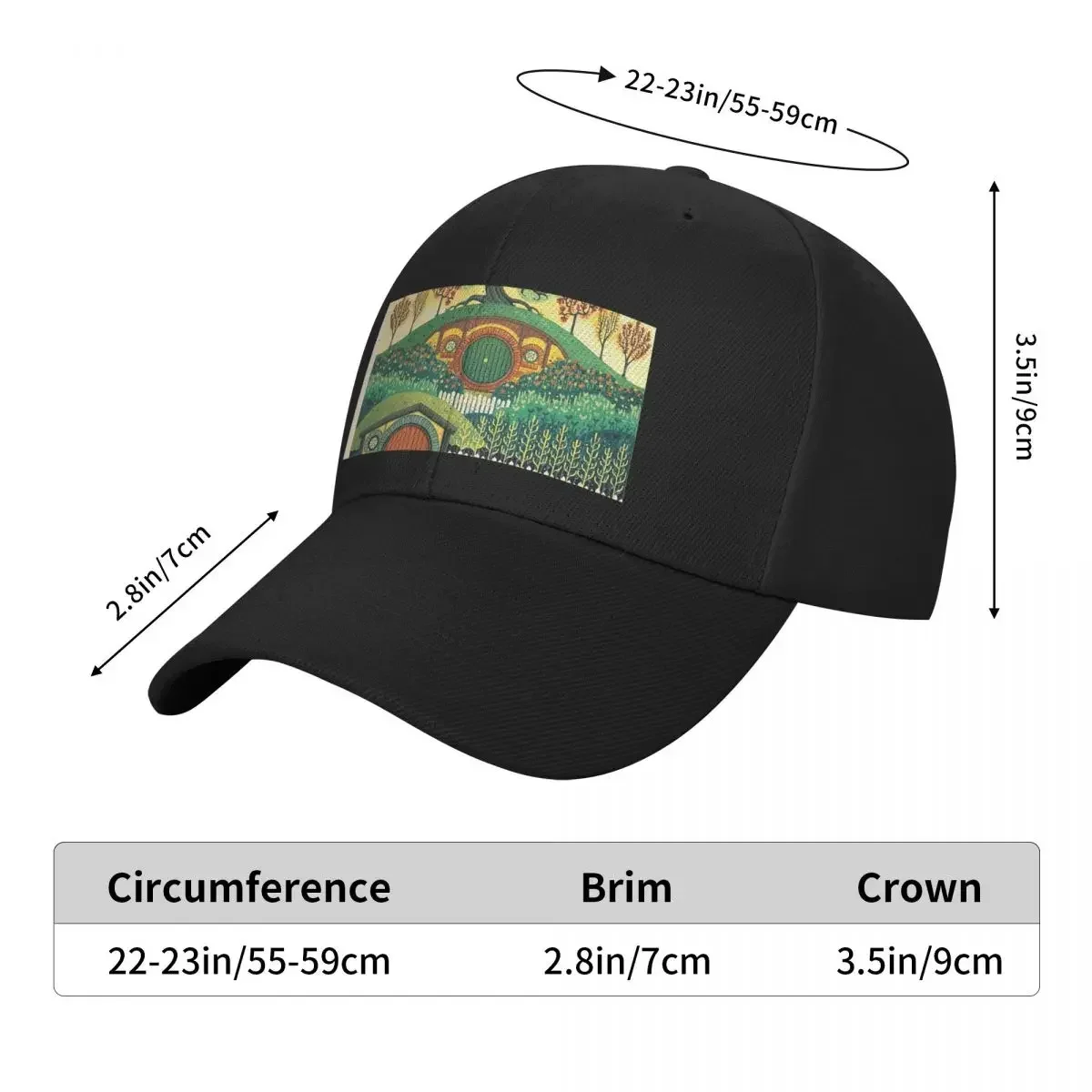 Visit the Shine - Hobbiton Baseball Cap Sunscreen Fishing cap Thermal Visor Hats Man Women's