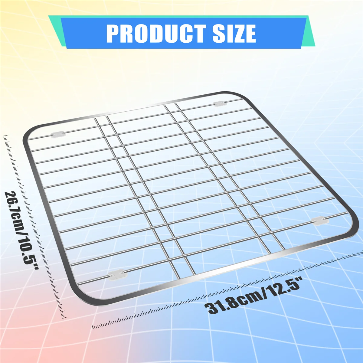 Качественная сушилка для раковины из нержавеющей стали, многофункциональная кухонная сушилка для посуды с фруктами и овощами, защита для кухонной мойки Gr