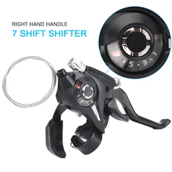1 pair 3/ 7 / 8 Speed Bicycle Shifter Brake Thumb Shifter Brake Lever MTB Bike Derailleur Riding Brake Levers Bike Accessories