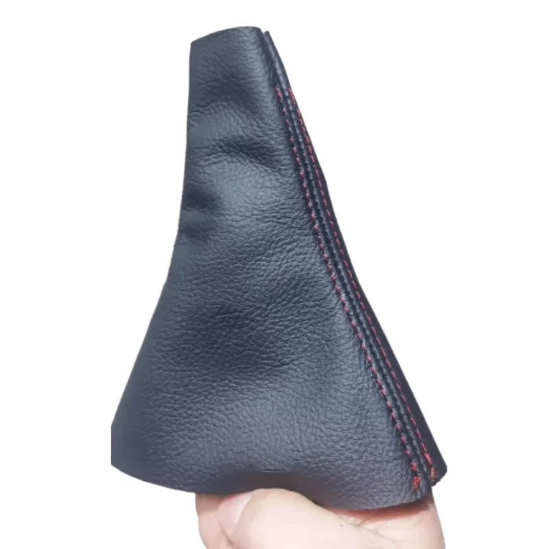 

Кожаные чехлы на ручку переключения передач, шарик, черный чехол, красный провод для Volkswagen Multivan T5, новая автомобильная часть