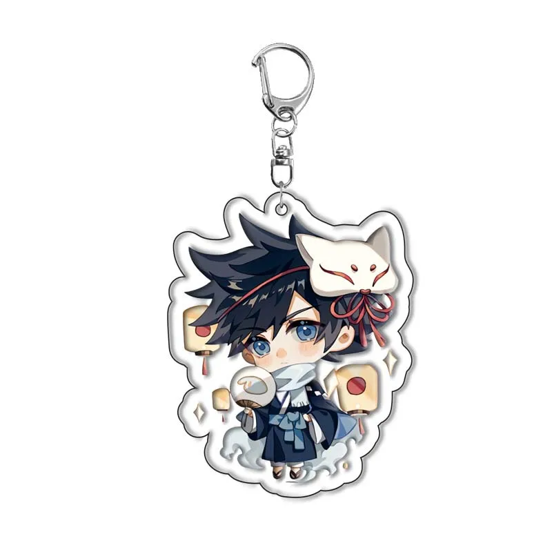 Anime Keychain Gojo Satoru Geto Suguru Acrylic Keyring Strap Figure Hanging Accessories