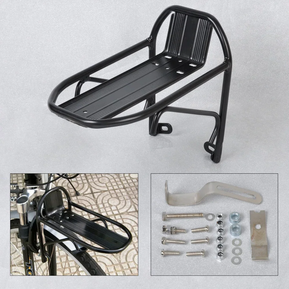 Bike Front Rack MTB Road Cycling Bicycle Front Rack Aluminum Alloy Shelf Bike Carrier Rear Luggage Rack Shelf Bracket