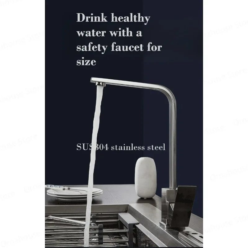 

Matte Black/Chrome Kitchen Faucet Hot and Cold Water Mixer 360 Degree Rotating Bathroom Basin Mixer Tap