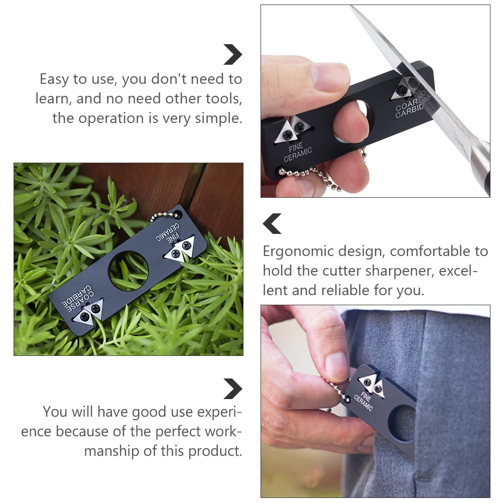 

1Pcs Compact Portable Knives Sharpener Small Easy Use Cutter Sharpener Sharpening Tool for Home Outdoor Knives Sharpening Tool