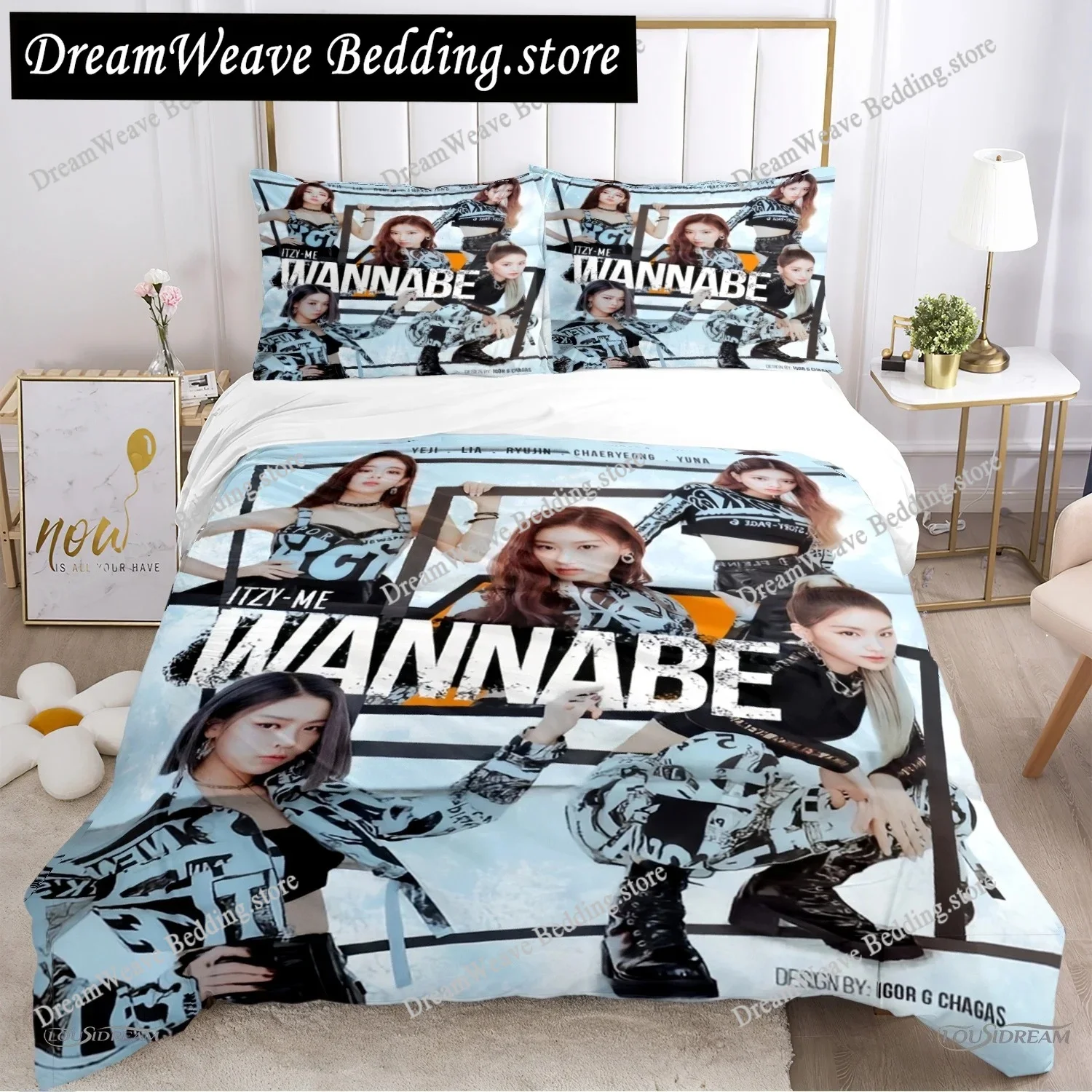 Korean Singing Group I-Itzy-All Season Duvet Cover Comforter Bedding Set Soft Quilt Cover and Pillowcases SingleDoubleQueenKing5