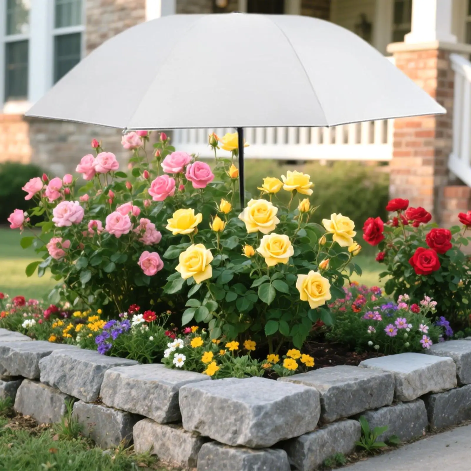 Parasol pliable pour plantes, protection solaire de jardin pour patio, balcon, extérieur, cour, terrasse, camping, pique-nique, plage, parc
