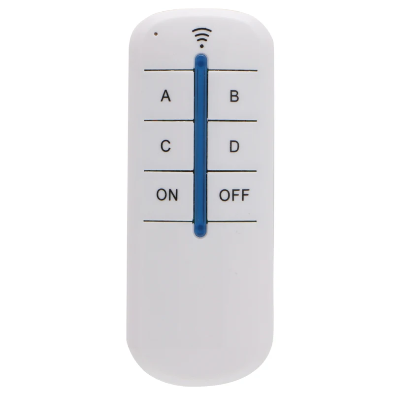 4 Channel Wireless ON/OFF Lamp Remote Control Switch Receiver Transmitter New Stable Signal Receiving, 8 Wires To Hook Up