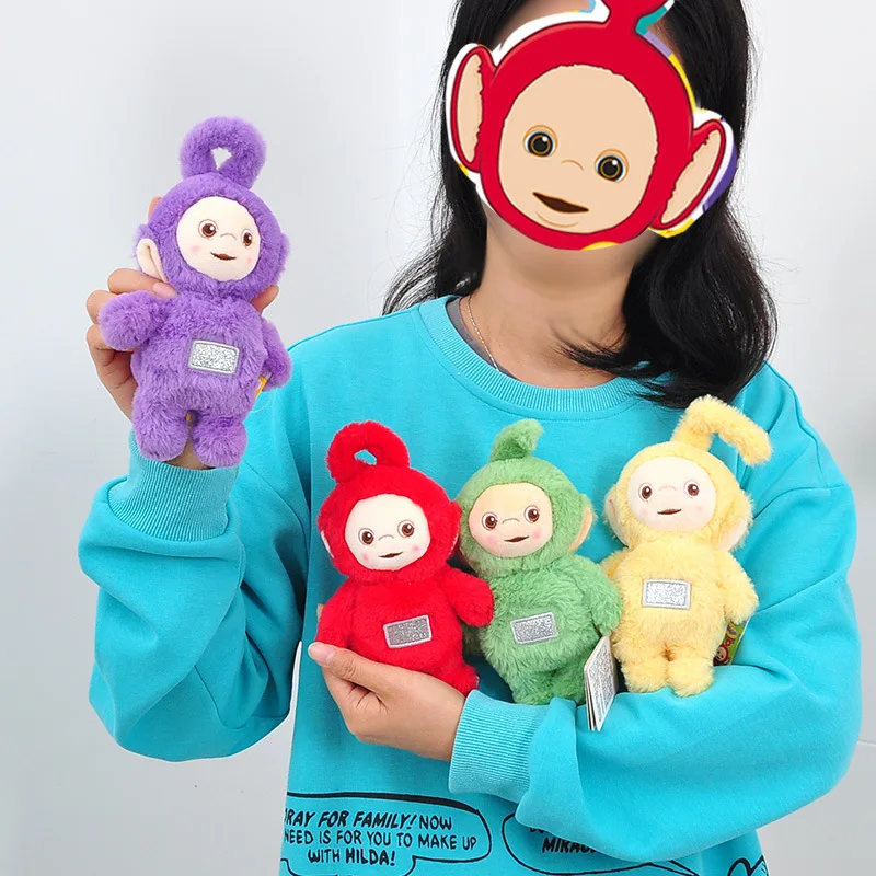 

Miniso Teletubbies Plush Doll Cute Laa-Laa Dispy Anime Doll Kawaii Teletubbies Action Plush Skeleton Dolls Ornament Toy Kid Gift