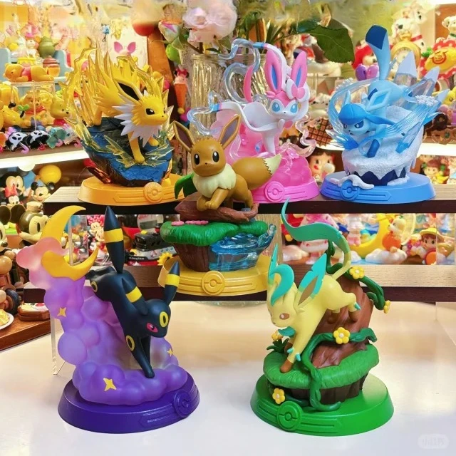 genuine-pokemon-take-a-risk-eevee-second-generation-flareon-espeon-vaporeon-action-figure-model-toys-kawaii-birthday-gift