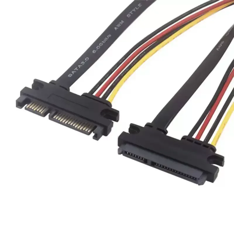 for SATA 7+15 Pin Extension Cable Mechanical SSD Data Integrated Cable 22Pin Male to Female Serial Port Power Cable