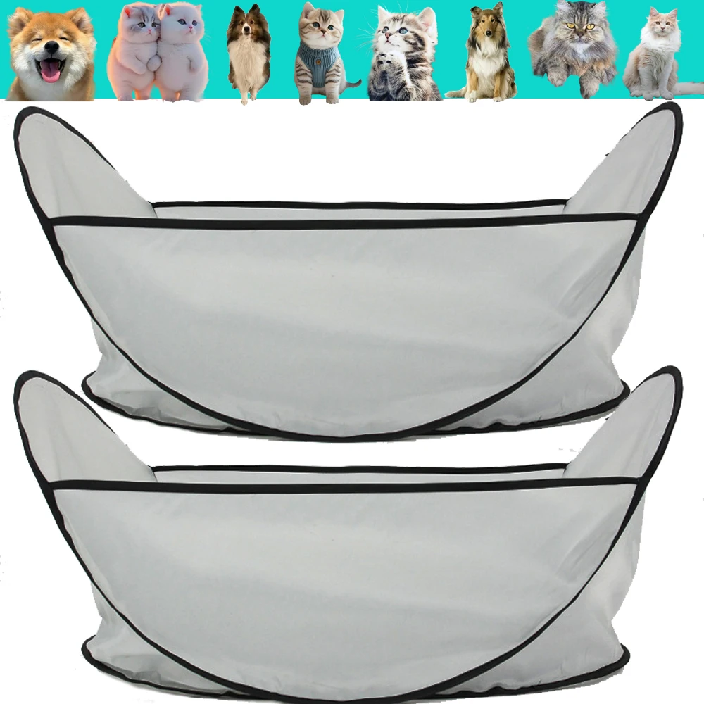 Dog Haircut Bib Cat Beauty Accessories Small Medium Sized Animal Hair Cutting Assistant Puppy Hair Styling Pocket Pet Supplies