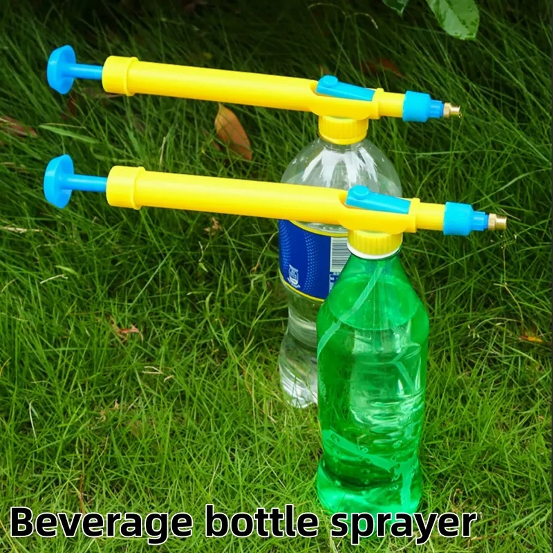 Manual Sprayer Nozzle Adjustable Drink Bottle Spray Head High Pressure Air Pump Garden Watering Tool Agriculture Sprayer