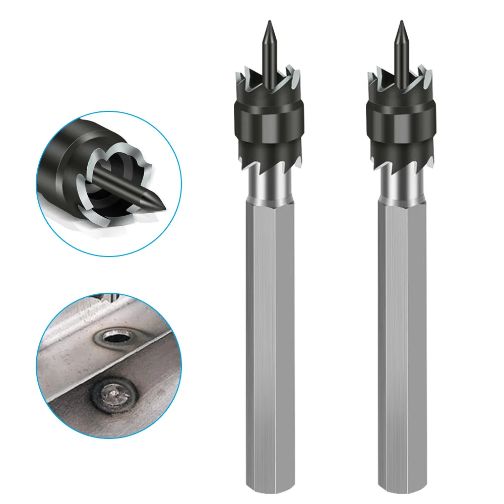 Drill Bit Spot Weld Cutter Remover Double Side Carbide Tip Stainless Steel Separator Auto Body Panel Solder Joint Repair Tool