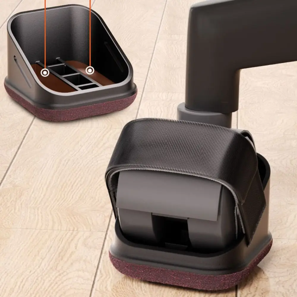 

5pcs Soft Soft Felt Bottom Furniture Pads Heavy Duty Straps Design Roller Pads Quiet Anti-Aging Floor Guards Quiet Movement
