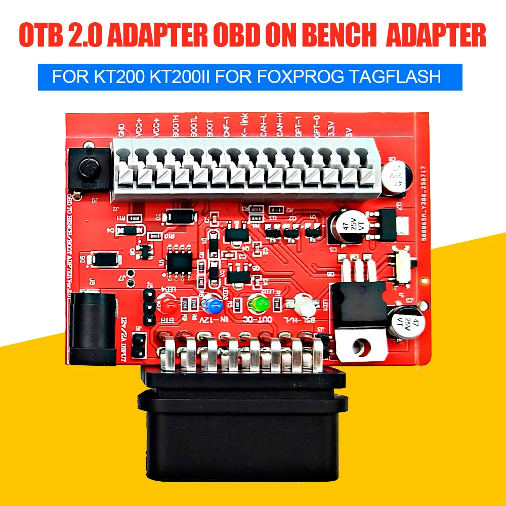 otb-20アダプターアップグレードバージョン-kt200-kt200ii用-fox-flash-foxprog-ecuプログラマー-ツール-3ウェイブート-otbモード-16ピンアダプター