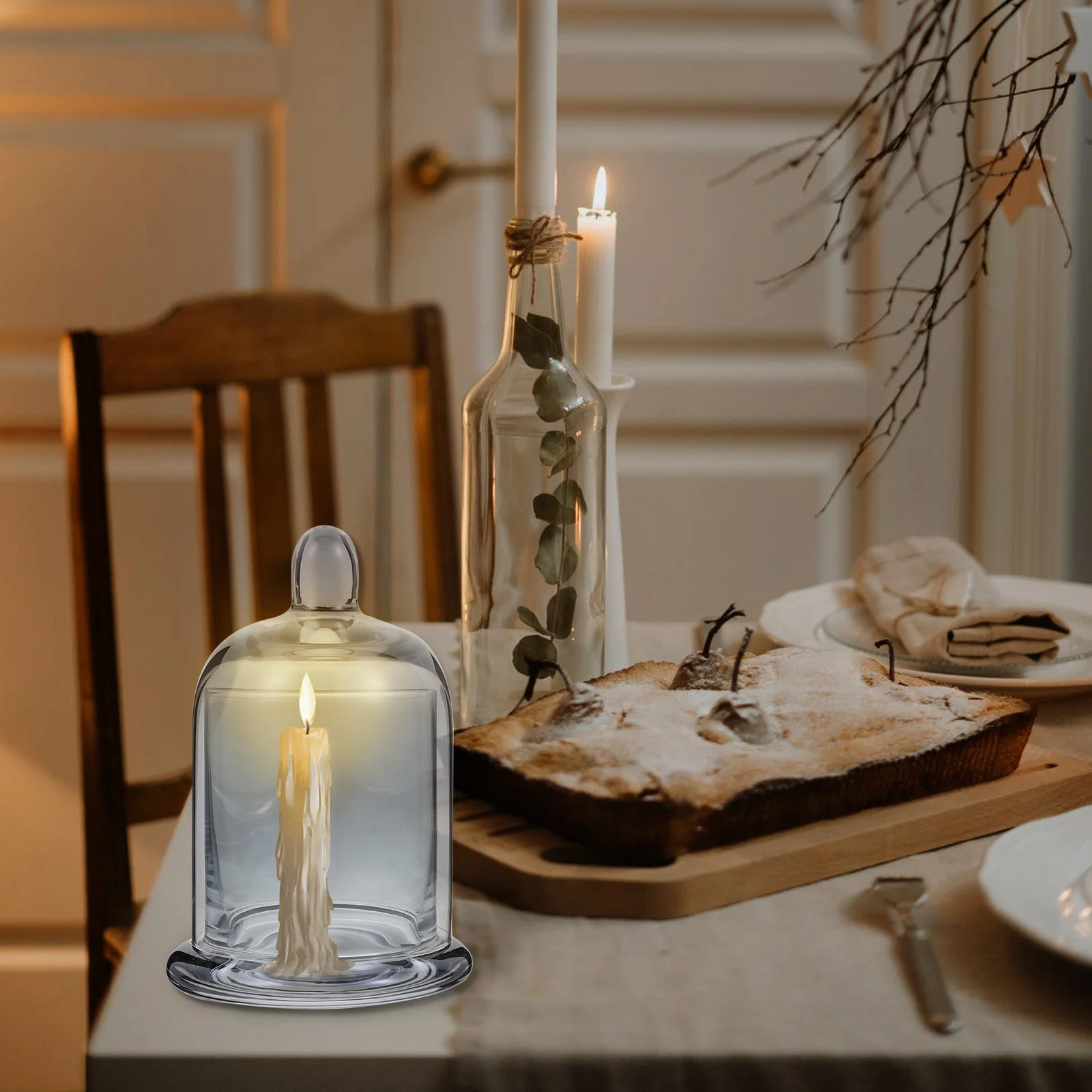 1 Zestaw Przezroczystych Pojemników Szklanych Idealnych do Dekoracji Domu, Romantycznej Atmosfery, Imprezy, Prezentów