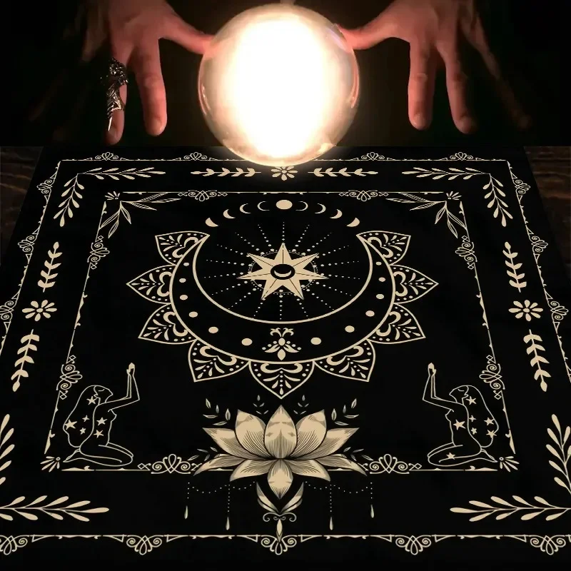 1pc, Tarot Tablecloth with 12 Constellations - Perfect for Divination, Party Decor, and Home Decor