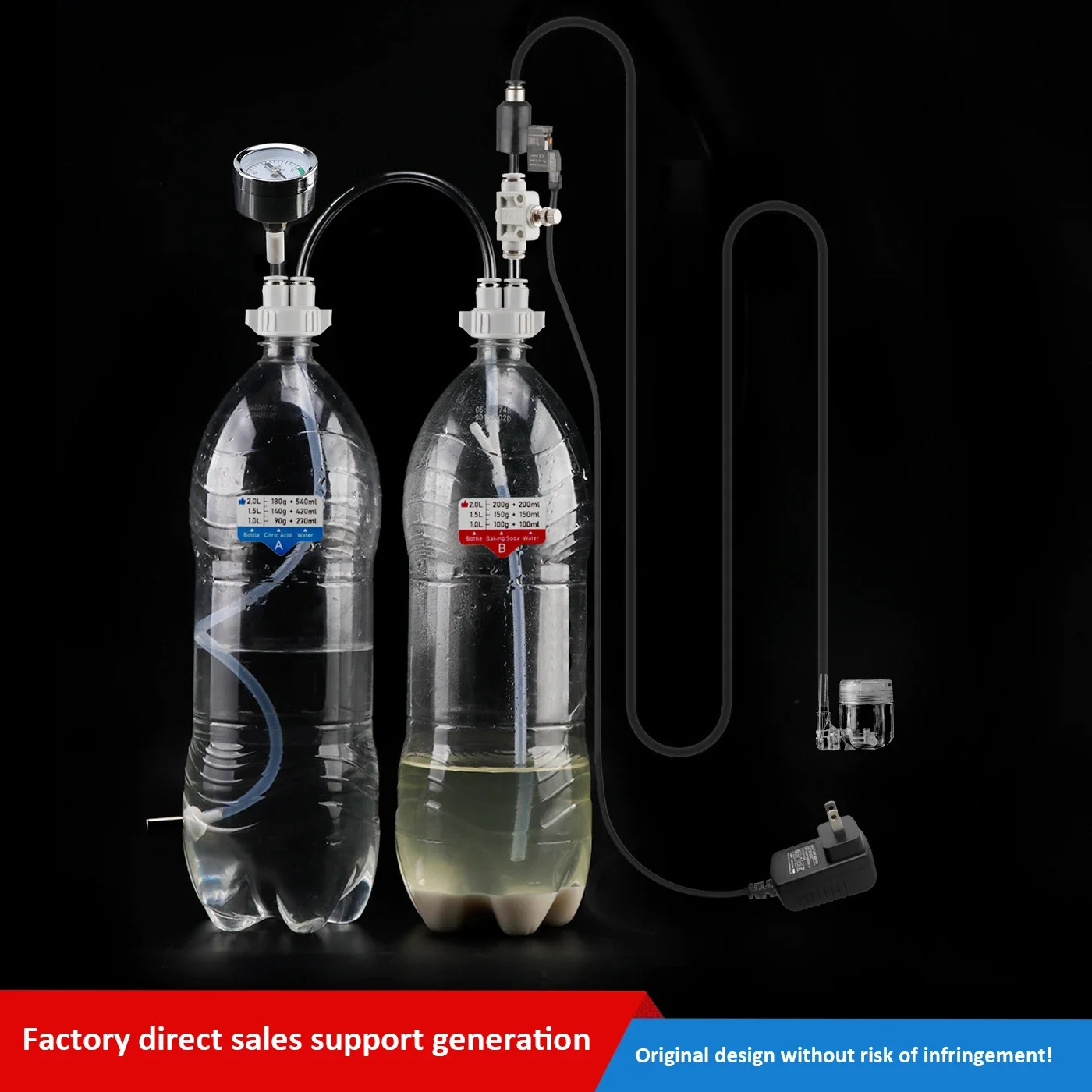 حوض السمك CO2 الناشر مولد صمام المياه العشب CO2 منظم نظام عدة CO2 الناشر لخزان الأسماك مع صمام التبديل