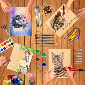 Thick plywood leaves, square square surfaces, wooden plates for L, 12x8in, 20x30cm, 2mm, 4pcs, 8pcs, 12pcs 8 Main Sales Wood Taba - №8