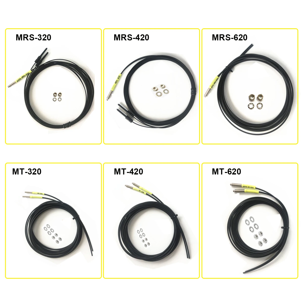 مستشعر الألياف الضوئية مع كابل طويل 2 متر لمكبر الصوت الكهروضوئي التبديل منتشر عاكس من خلال شعاع M3 M4 M6 #3