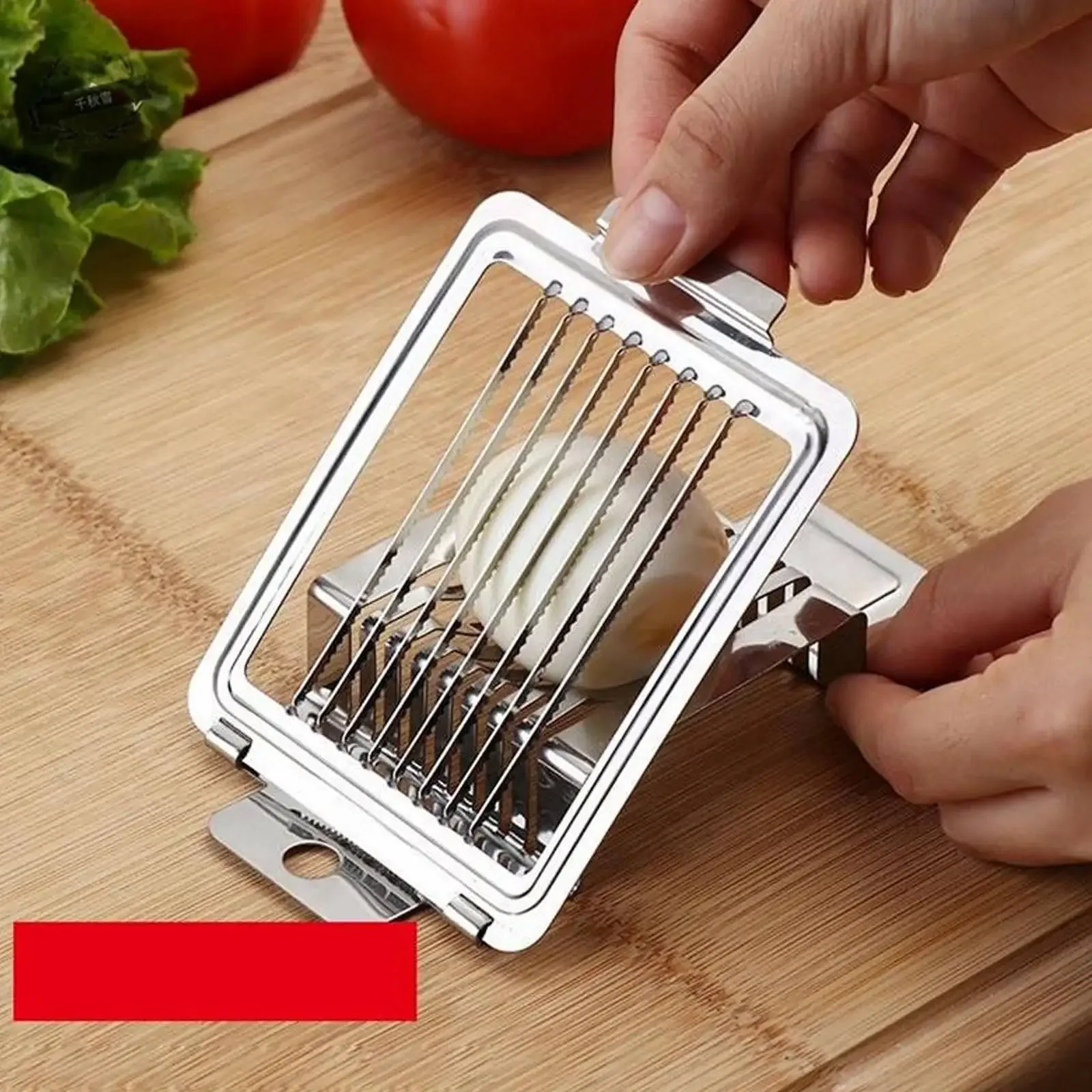 Eierschneider für Hartgekochte Eier Multifunktionaler Eierschneider Mini Manueller Eierschneider für Eier, Schinken, Pilze, Erdbeeren, Weiche Früchte – Detail 7