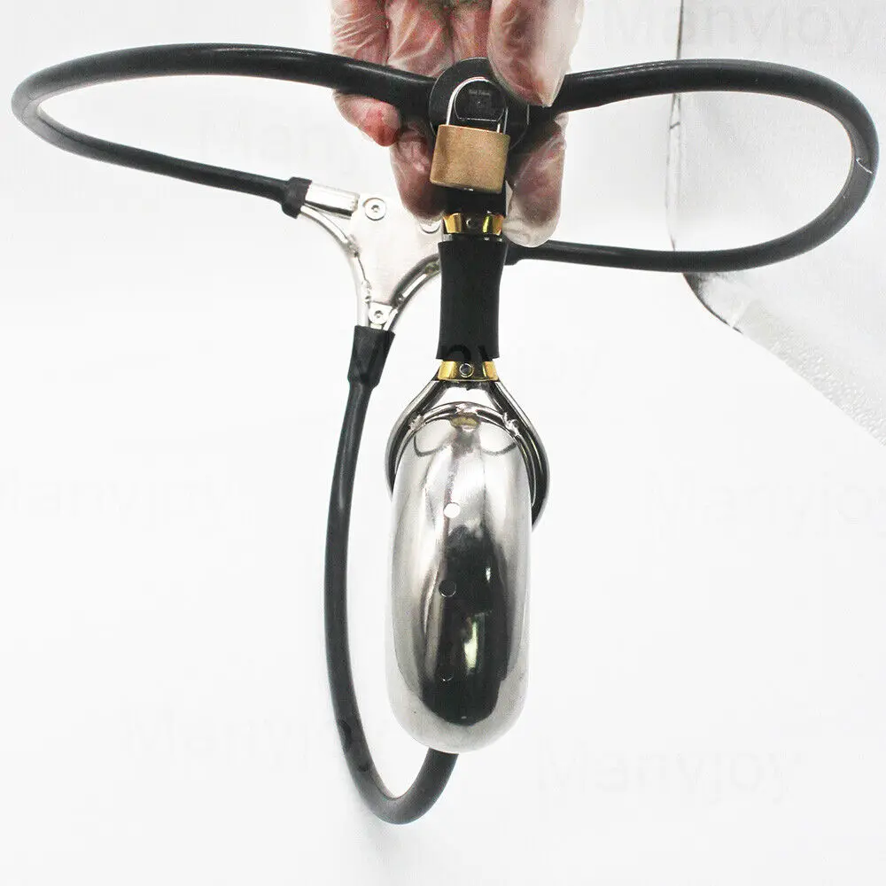 Male Chastity Belt Adjustable Shield Device Closed Cock Cage Locking Panties BDSM Penis Rings Restraint Bondage Sex Toys for Man