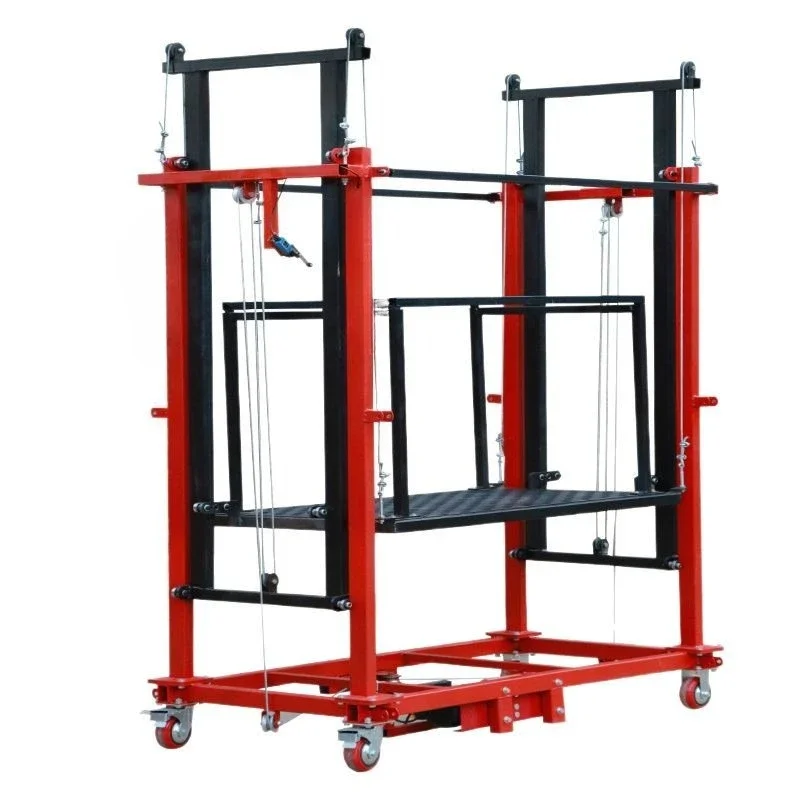 

Electric scaffolding lift, mobile remote control automatic lifting platform