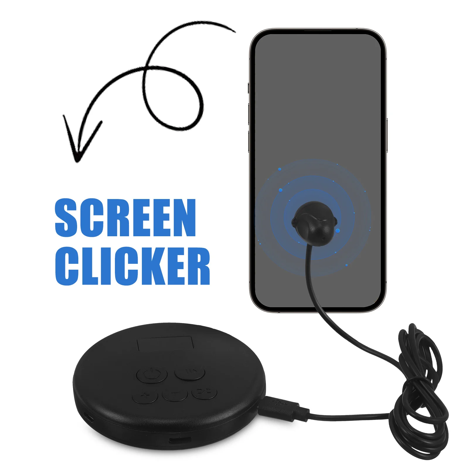 أداة محاكاة شاشة الهاتف ذات النقر المستمر للأصابع، أداة النقر المادي لألعاب التسوق المباشرة #5