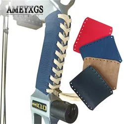 Empuñadura de cuero para práctica de tiro, accesorio Protector para el sudor, accesorio para arco de caza al aire libre, 1 unidad
