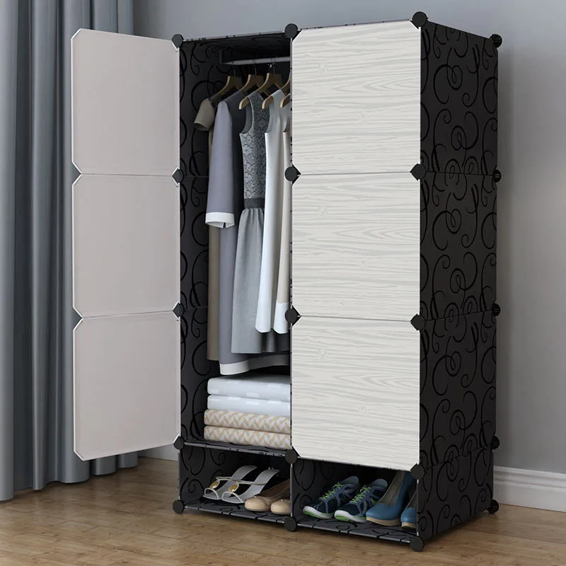 Shelves Open Closet Cheap Simple Shelf Minimalist Modular Partitions Room Decor Creative Wardrobe Beauty Vestidores Home Decor