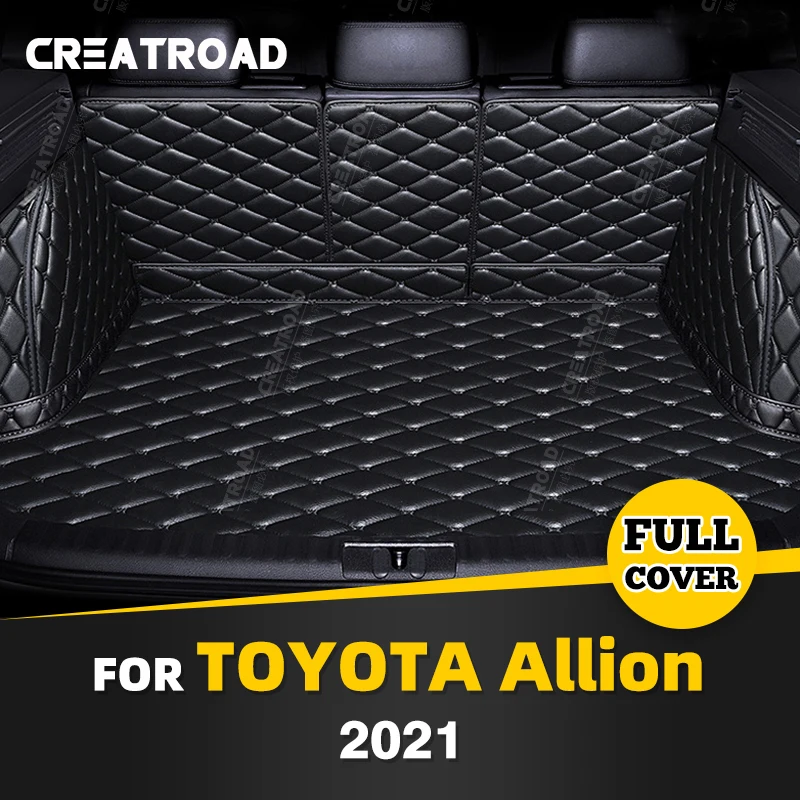 

Auto Full Coverage Trunk Mat For Toyota Allion 2021 Leather Car Boot Cover Pad Cargo Liner Interior Protector Accessories