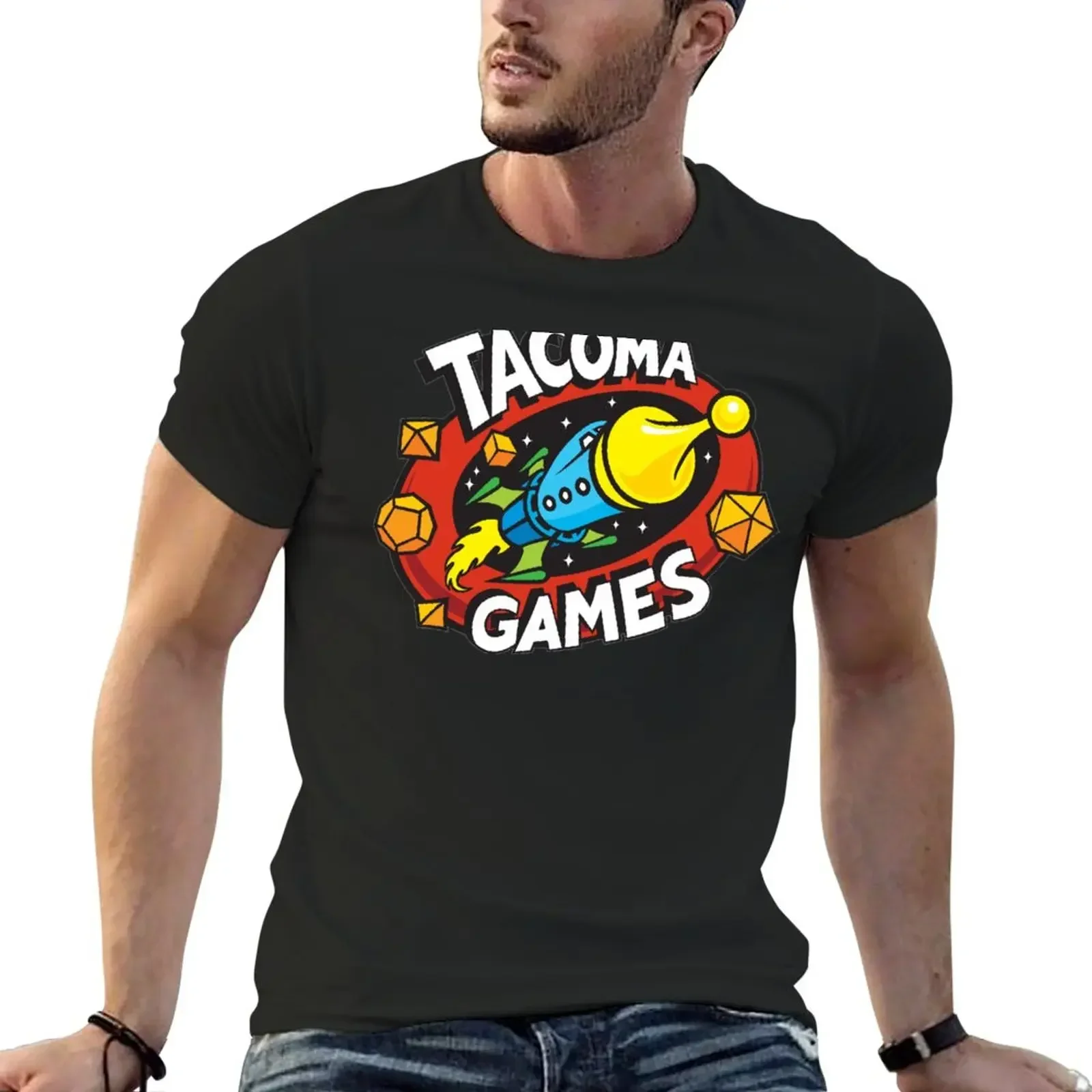 Tacoma Games Store Logo T-Shirt cute tops shirts graphic tees mens t shirts pack