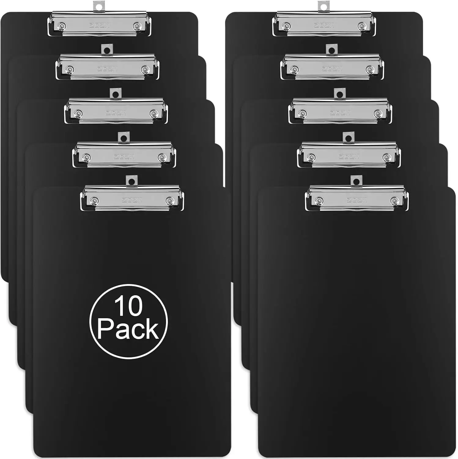 

10 Pack Heavy Duty Aluminum Clipboards , A4 Letter Sizer Document Holder with Low Profile Clip, Suitable for School, Office