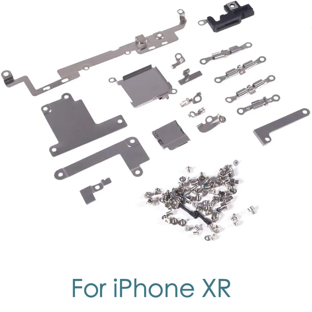 Full Set Screws With Internal Metal Plate Bracket Hloder Cover Parts For iPhone X XR XS 11 12 13 Mini Pro Max Replacement image 6