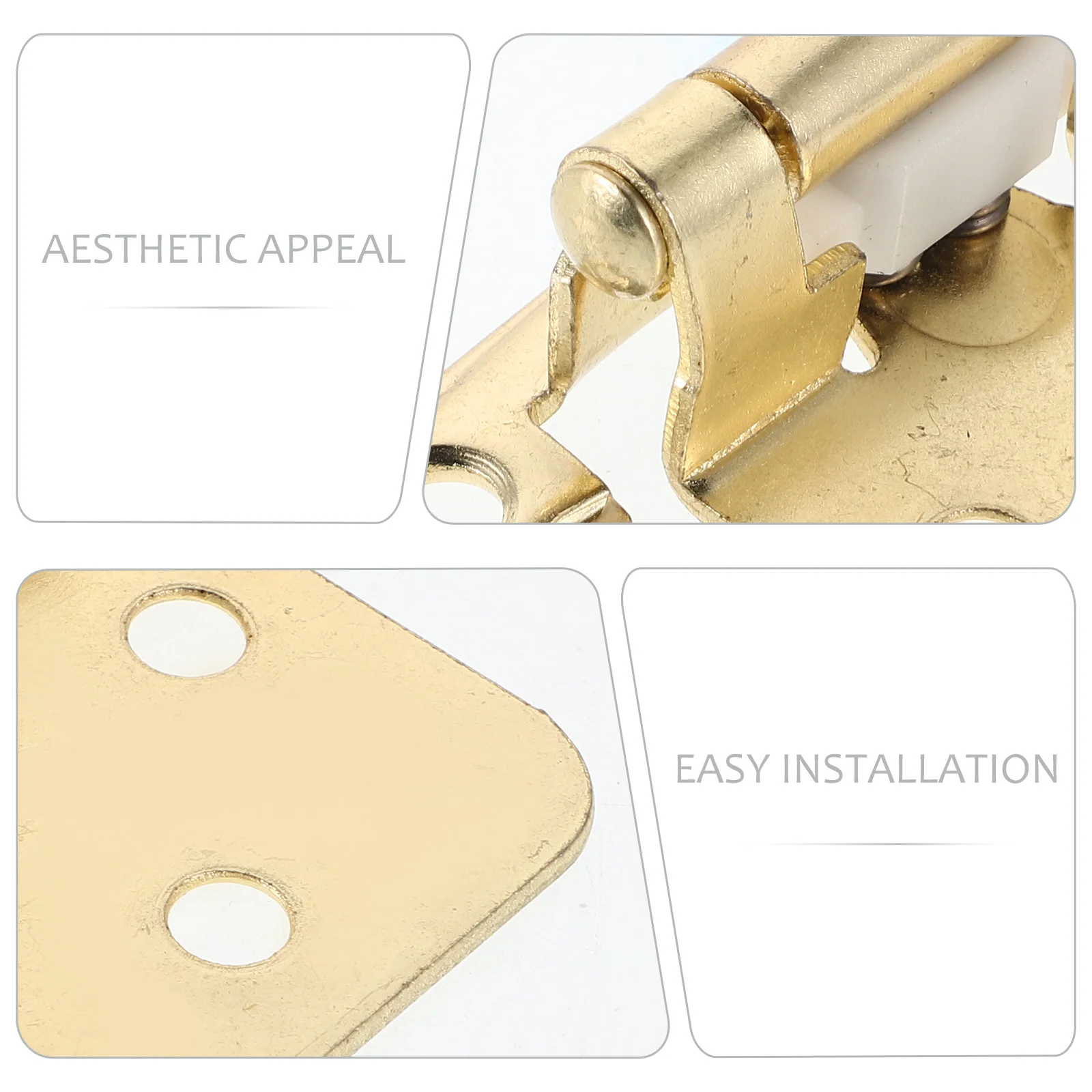 5 قطعة مفصلات زنبركية ذاتية الإغلاق شبه مخفية Rv خزانة الباب الثقيلة السيارات إغلاق مقطورة معدات التخييم مفصلات خزانة #6