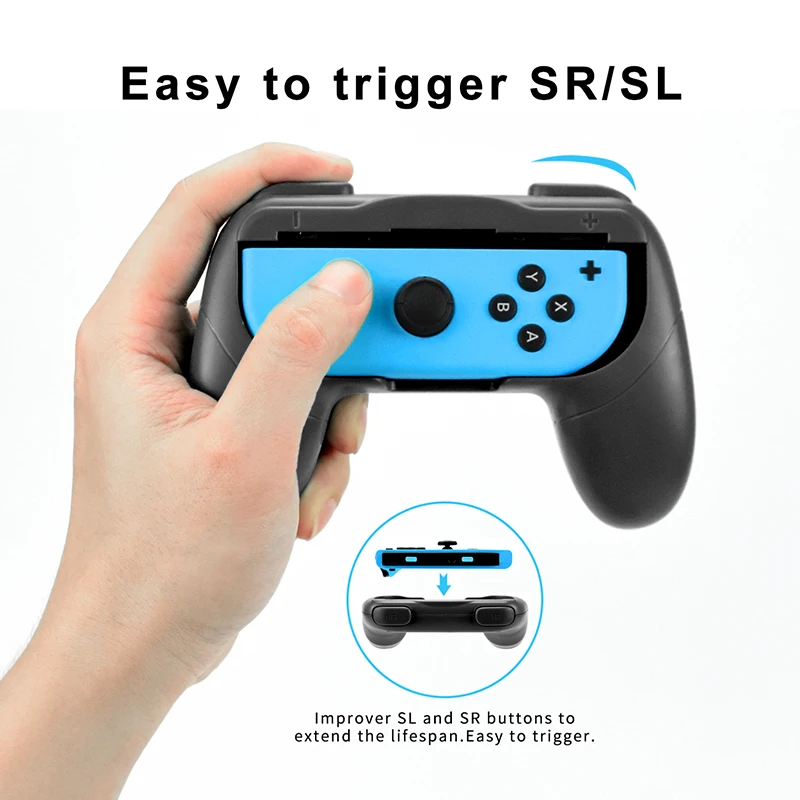 2PCS Hand Grips For Nintendo Switch OLED Accessories Handle Grip Gaming Accessories Anti Sweat Slip Switch Joy-con Grip Control