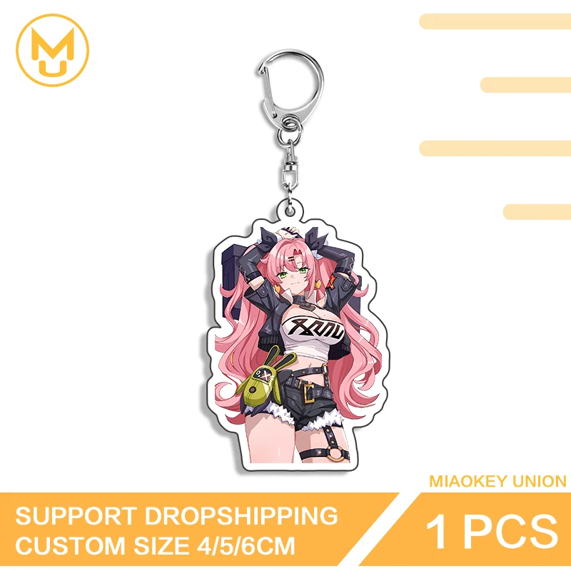Zenless Zone Zero Nicole Demara Big Boobs Standing Posture Keyring Hot Selling Acrylic Game Stand Suitable For Gamelover